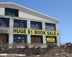 book sale sign